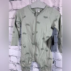 Modern Moments Green Viscose Turtle Zippie